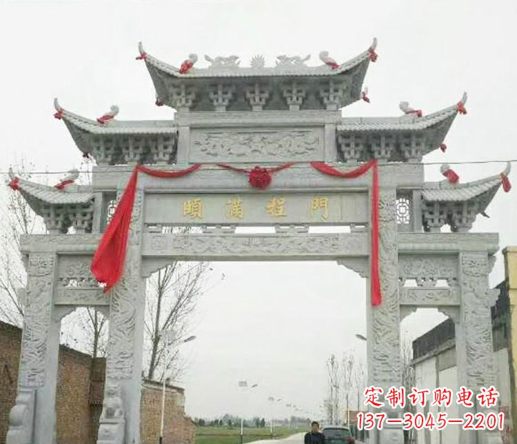 四川牌坊雕塑纪念历史,传承文化