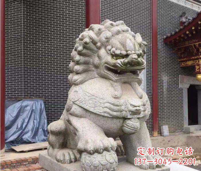 四川巨型大理石狮子雕塑