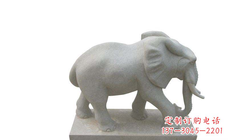 四川大象雕塑大理石大象公园的精美艺术