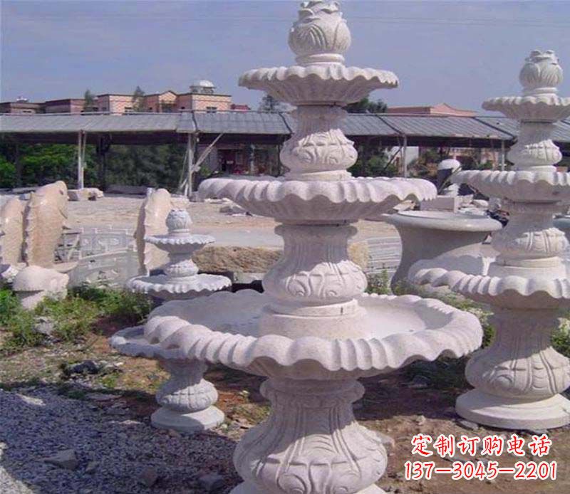 四川石雕喷泉展现精美的艺术灵感