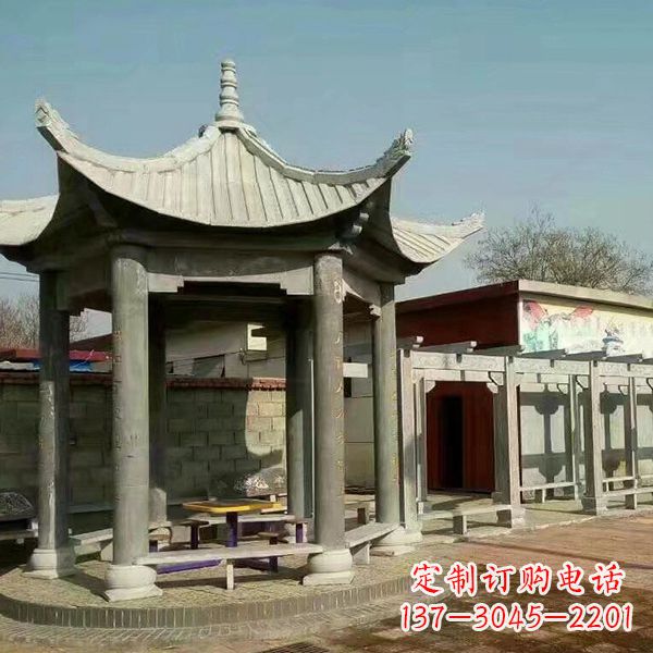 四川大理石凉亭庭院亭子