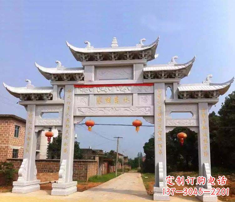 四川大理石牌坊石雕