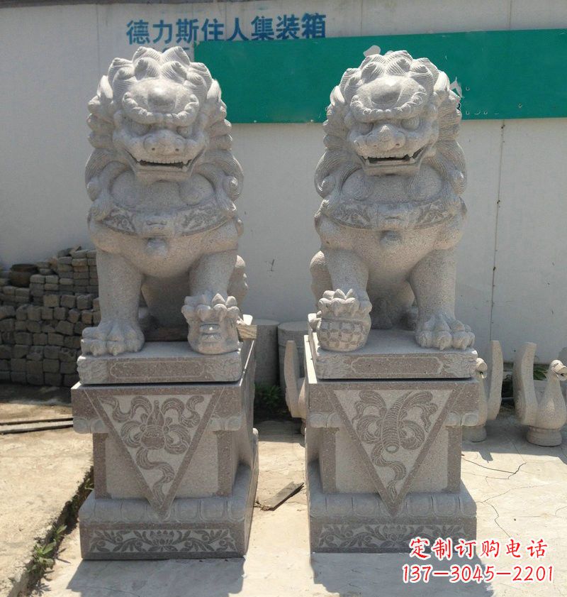 四川精致大理石狮子雕塑