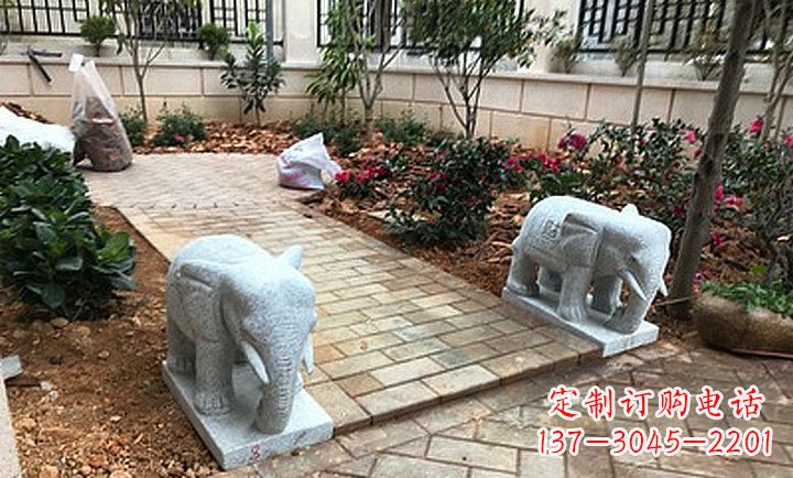 四川大理石小象石雕,让你的大好家园更加美丽