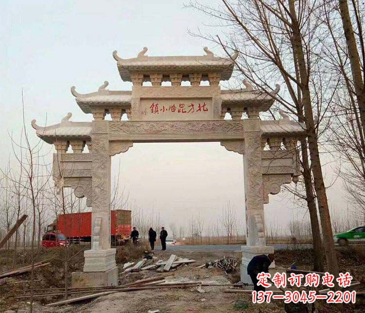 四川大理石牌坊石雕