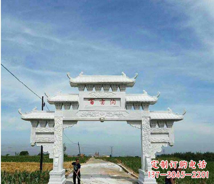 四川西方风格石牌坊石雕