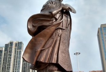四川珍贵的雕塑艺术--诸葛亮卧龙先生