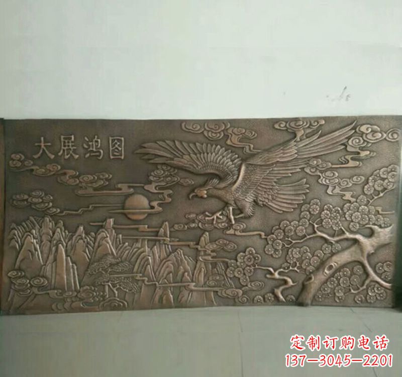 四川精致锻铜老鹰雕塑