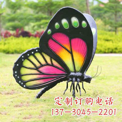 四川仿真蝴蝶_品红色款405x78x110