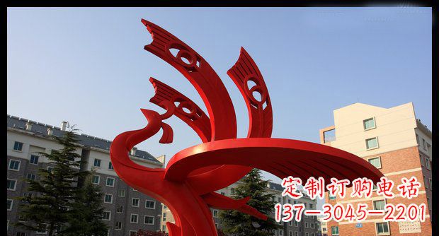 四川不锈钢凤凰雕塑