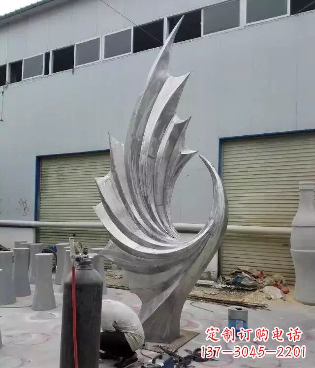 四川 不锈钢凤凰抽象雕塑