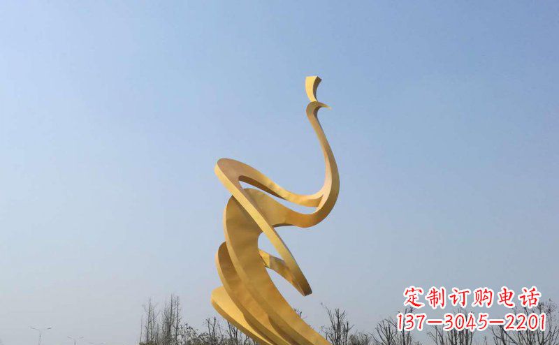 四川抽象凤凰不锈钢雕塑