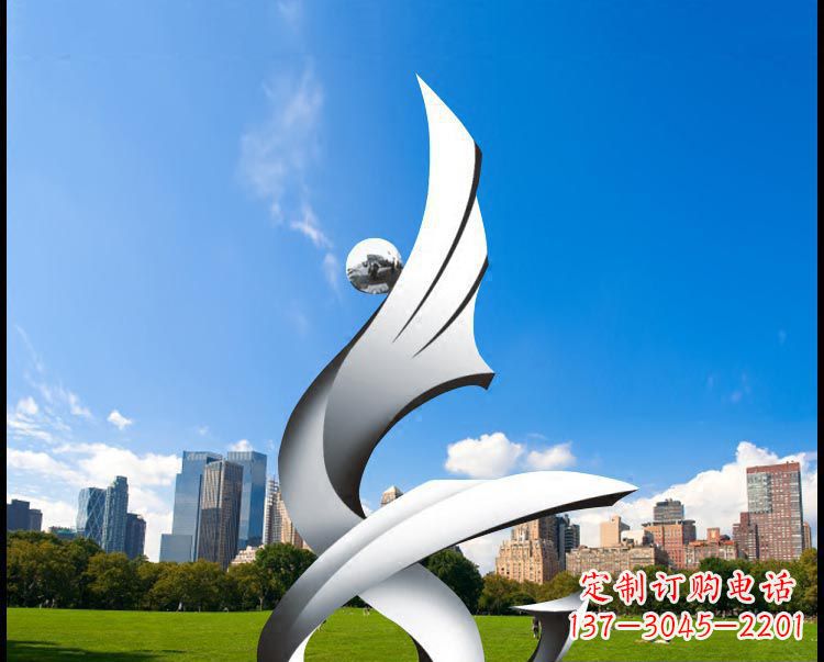 四川优雅贵族不锈钢凤凰雕塑
