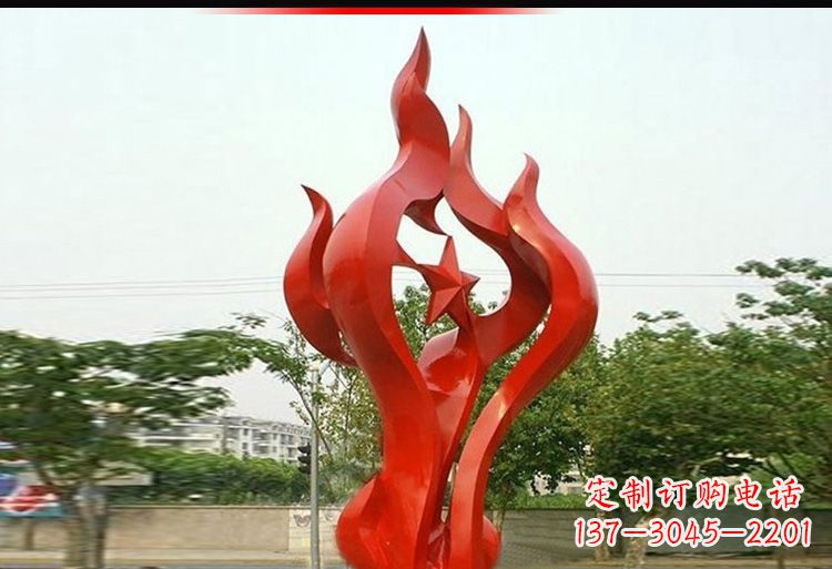 四川 不锈钢火炬雕塑-美轮美奂