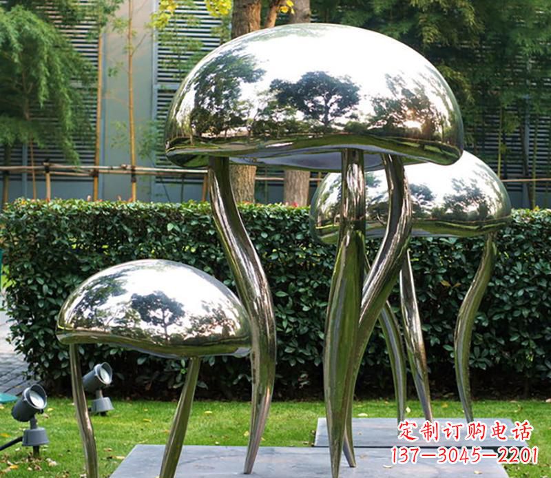 四川艺术水母不锈钢雕塑