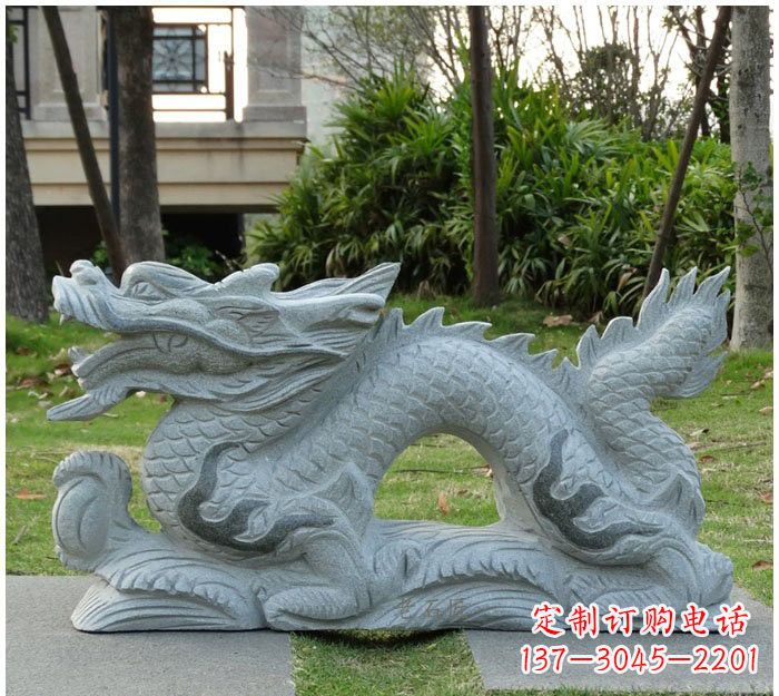 四川精美雕刻的大理石龙雕塑