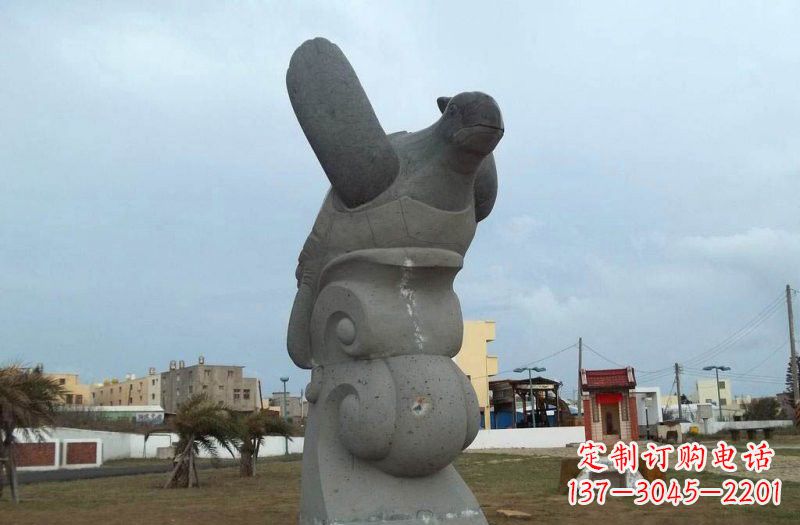四川公园动物海龟石雕