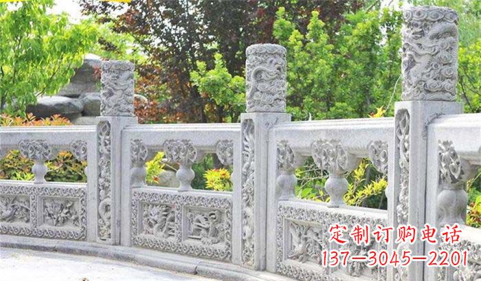 四川公园仿古石栏板雕塑