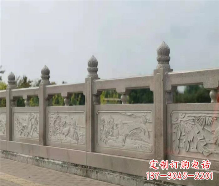 四川泰山大理石浮雕栏板雕塑