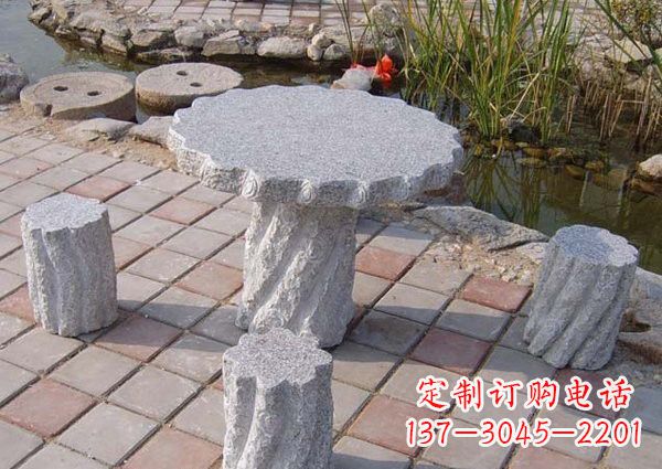 四川公园石桌凳雕塑