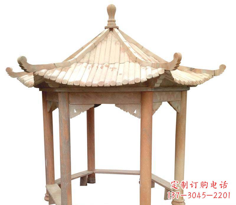 四川精美六角凉亭雕塑