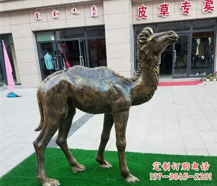 四川精美铜雕骆驼雕塑