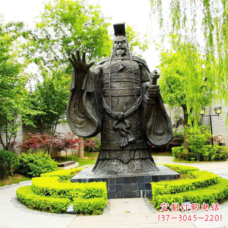 四川公园园林大型古代帝王秦始皇雕塑