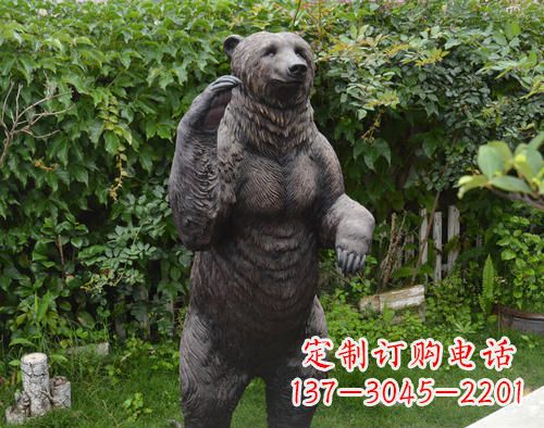四川狗熊动物铜雕