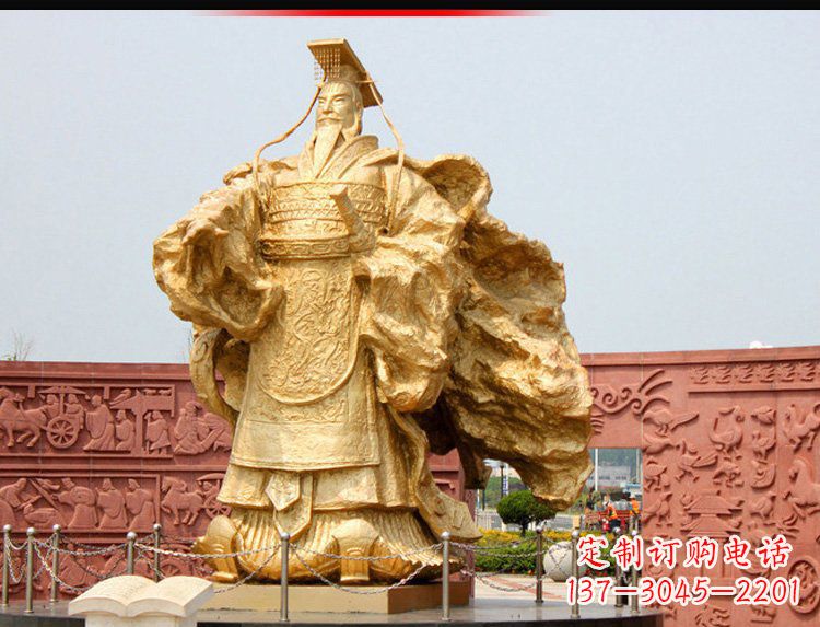 四川汉武帝铜雕,精致绝伦,彰显大汉尊贵