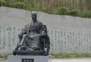 四川古典诸葛亮雕塑