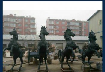 四川中领雕塑推出的优雅动物铜雕飞马，以其出色…