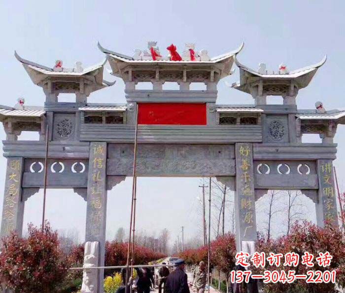 四川传承经典,尊崇古风:牌坊石雕