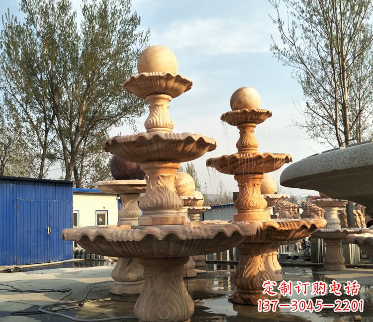 四川古典九龙喷泉雕塑,可观赏九龙戏珠石