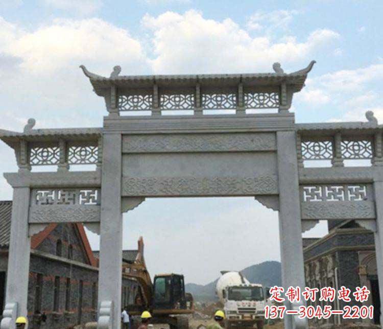 四川牌坊大理石石雕:显露美丽的古典风情