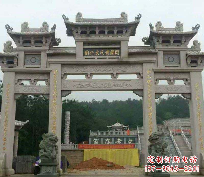四川中领雕塑:顶级大理石牌坊石雕