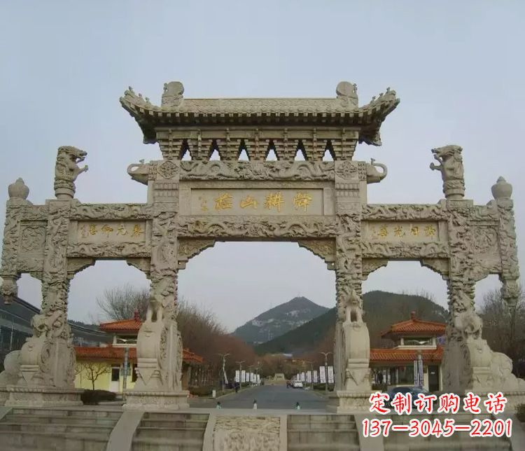 四川铭刻美好时光,中领雕塑牌坊石雕