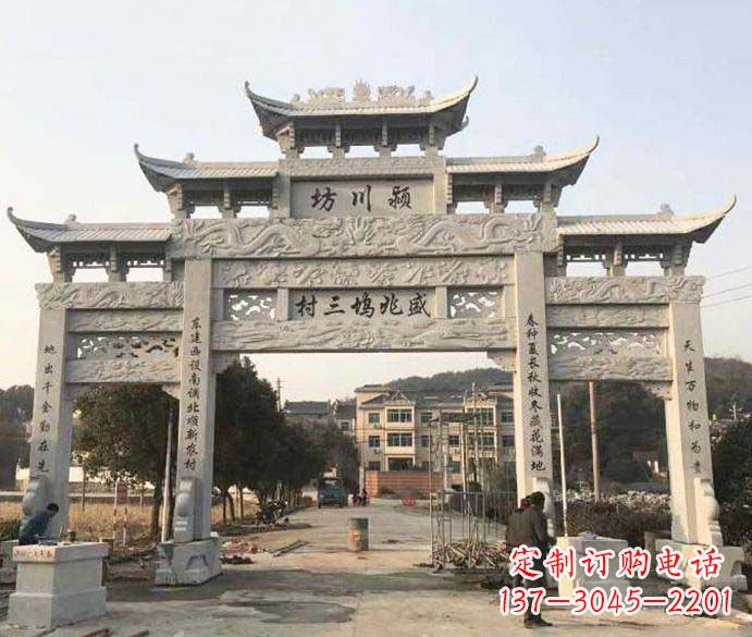 四川特色大理石牌坊雕塑