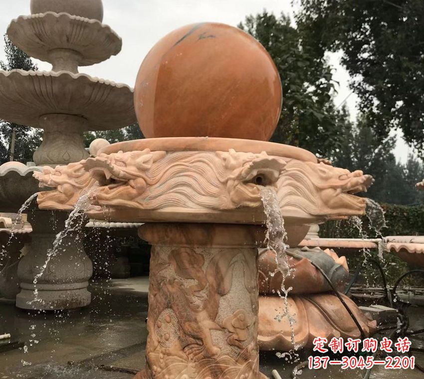 四川石雕自然流水喷泉