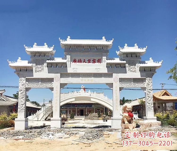四川石牌坊的雕刻