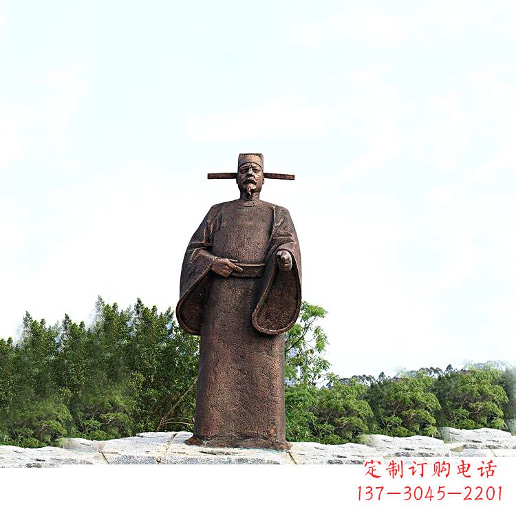 四川世界法医学鼻祖纯铜宋慈公园景区终归历史名人雕像
