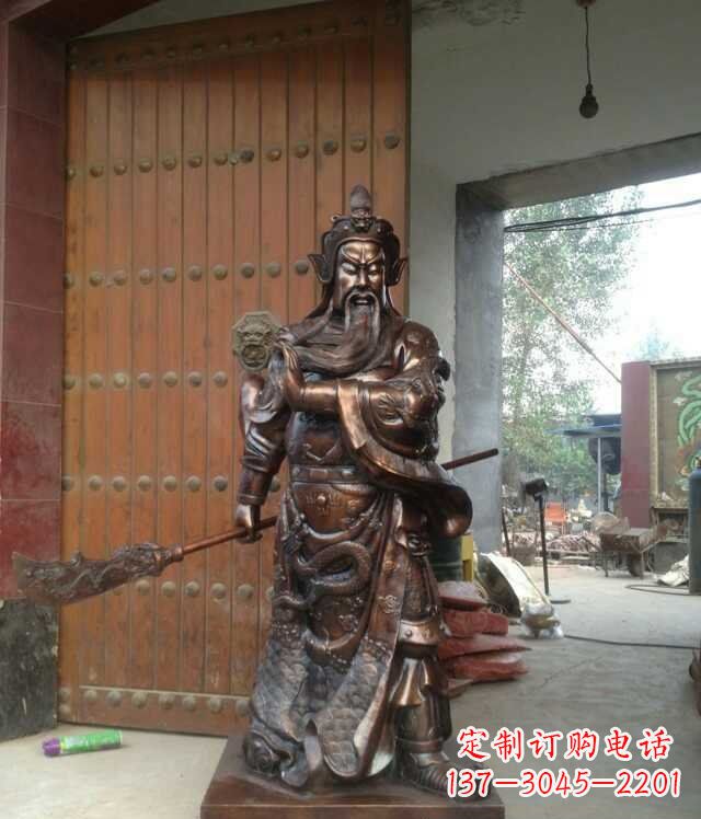 四川铜雕关公像