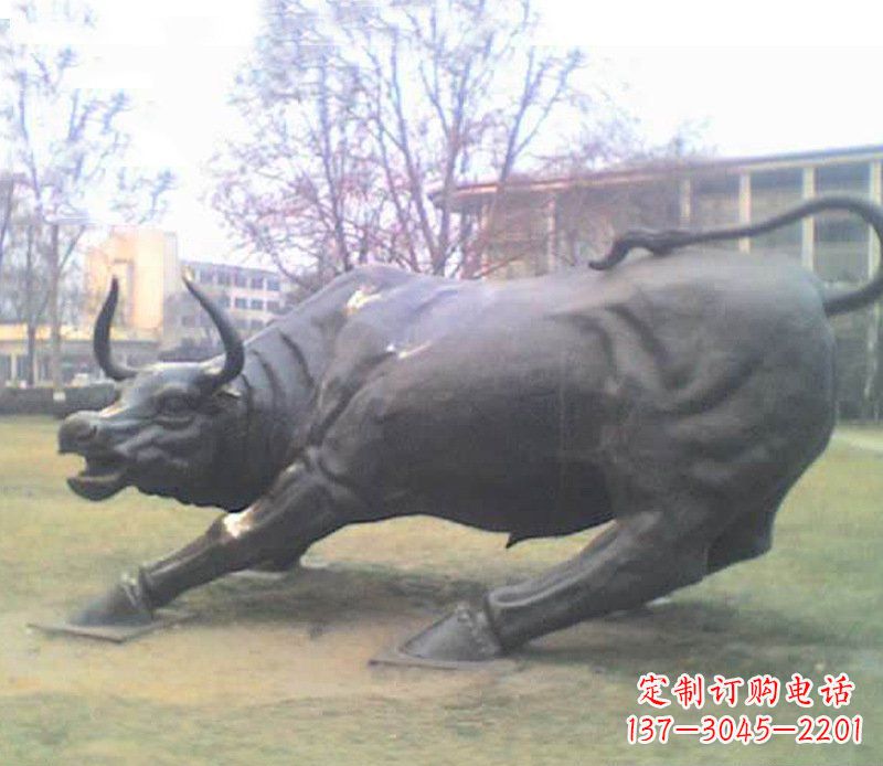 四川铜雕牛广场动物景观摆件 (2)