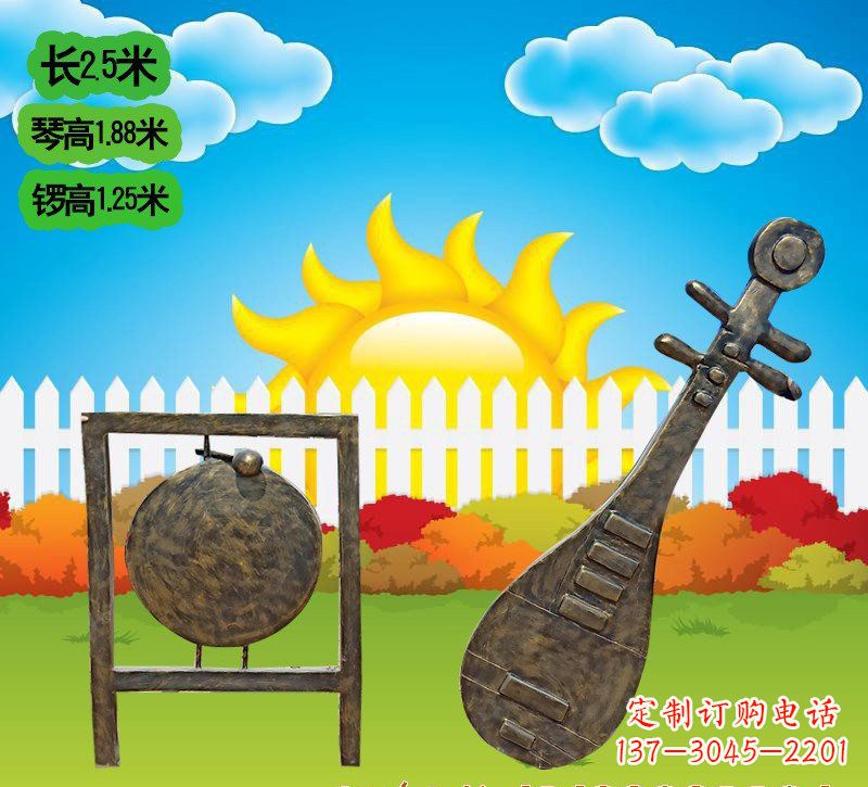 四川铜雕琵琶雕塑