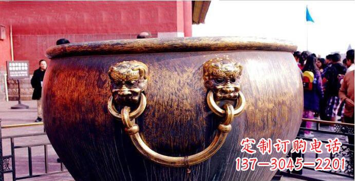 四川铜雕水缸寺庙景观雕塑