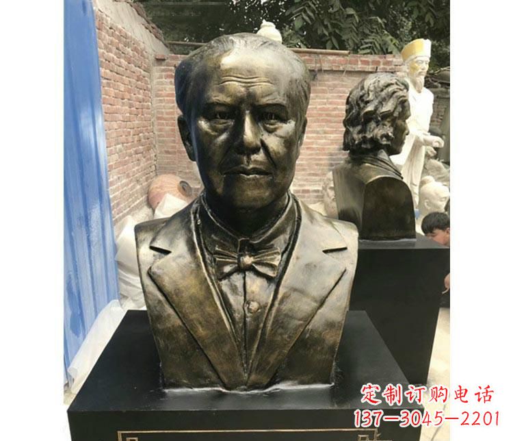 四川西方名人爱迪生胸像铜雕