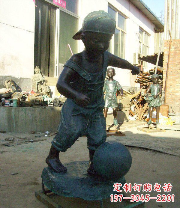 四川小孩玩耍青铜人物铜雕