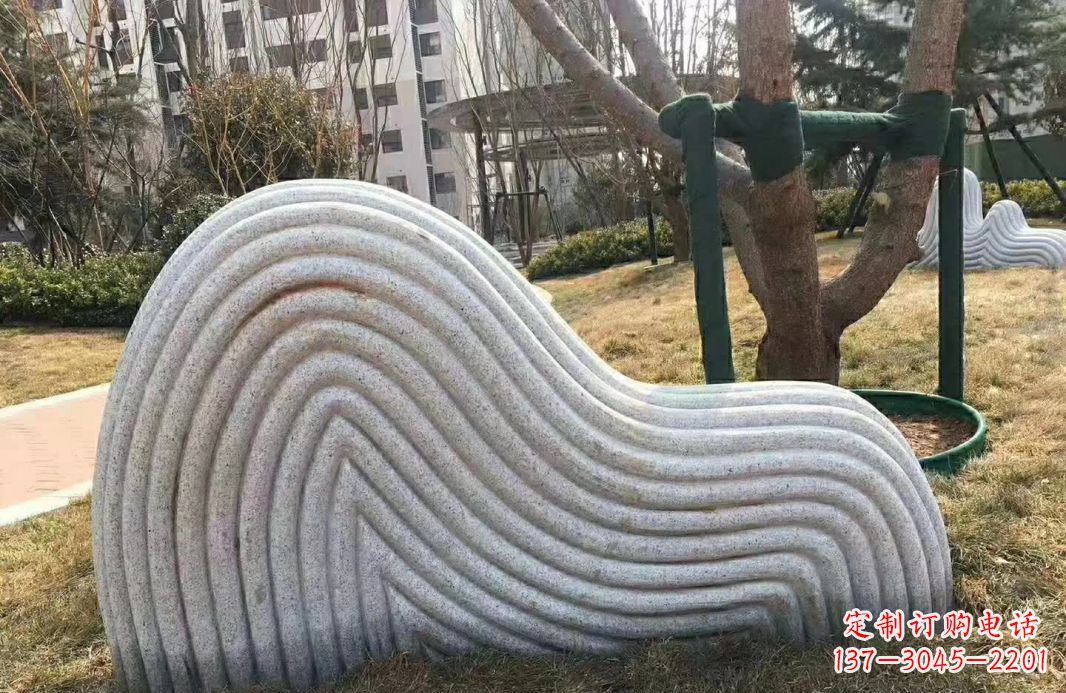 四川小区大理石纹理假山雕塑