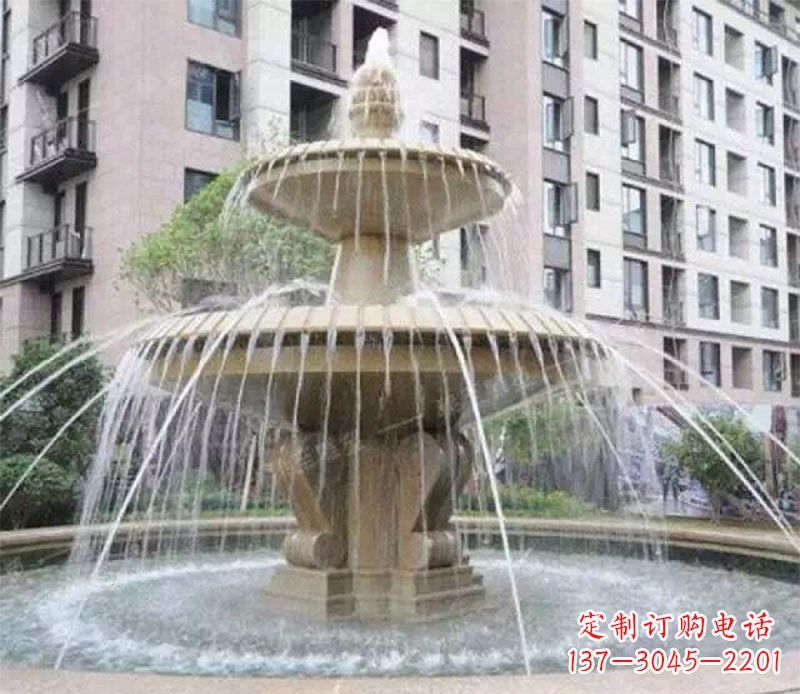 四川小区大型喷泉景观石雕
