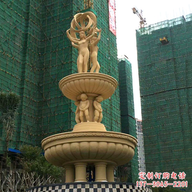 四川小区大型欧式人物景观喷泉
