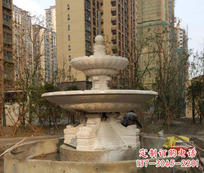 四川小区景观大型喷泉石雕 (3)
